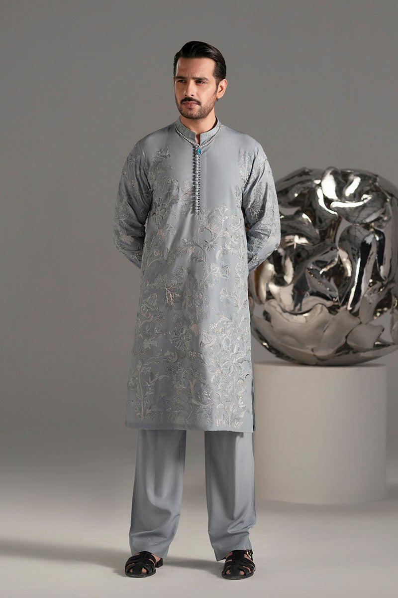Republic By Omar Farooq | Luxury Rtw | 'Nilam' Kurta Pajama -  Republic by Omar Farooq Luxury RTW - Original Designer Dress - House of Maryam