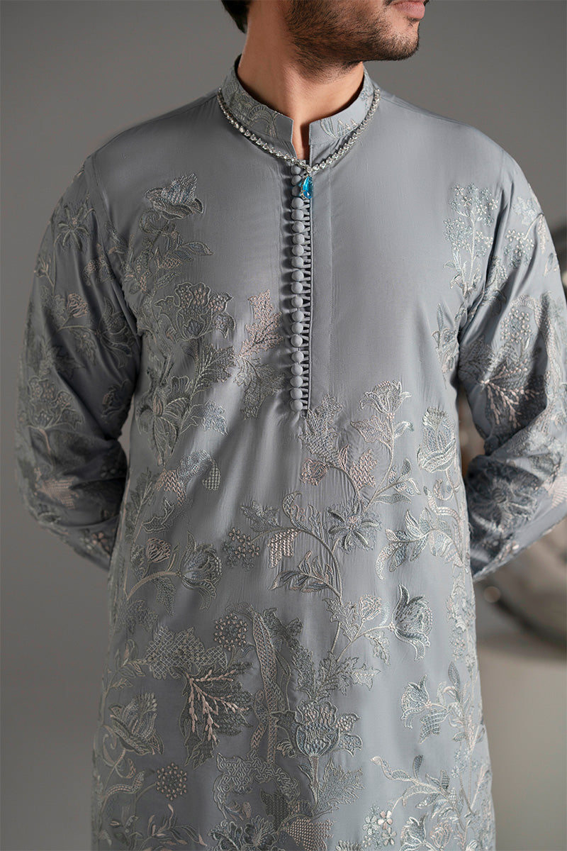 Republic By Omar Farooq | Luxury Rtw | 'Nilam' Kurta Pajama -  Republic by Omar Farooq Luxury RTW - Original Designer Dress - House of Maryam
