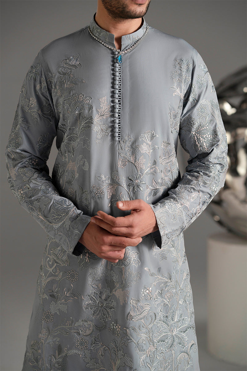 Republic By Omar Farooq | Luxury Rtw | 'Nilam' Kurta Pajama -  Republic by Omar Farooq Luxury RTW - Original Designer Dress - House of Maryam