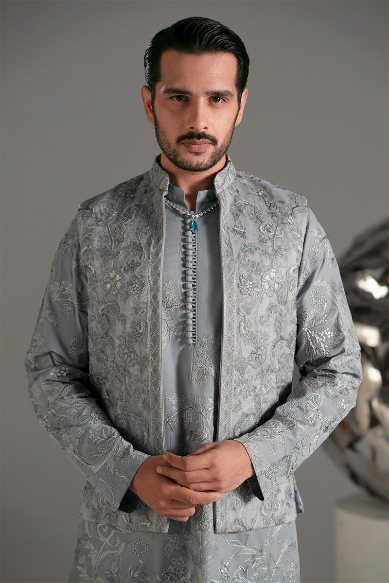 Republic By Omar Farooq | Luxury Rtw | 'Nilam' Waistcoat -  Republic by Omar Farooq Luxury RTW - Original Designer Dress - House of Maryam