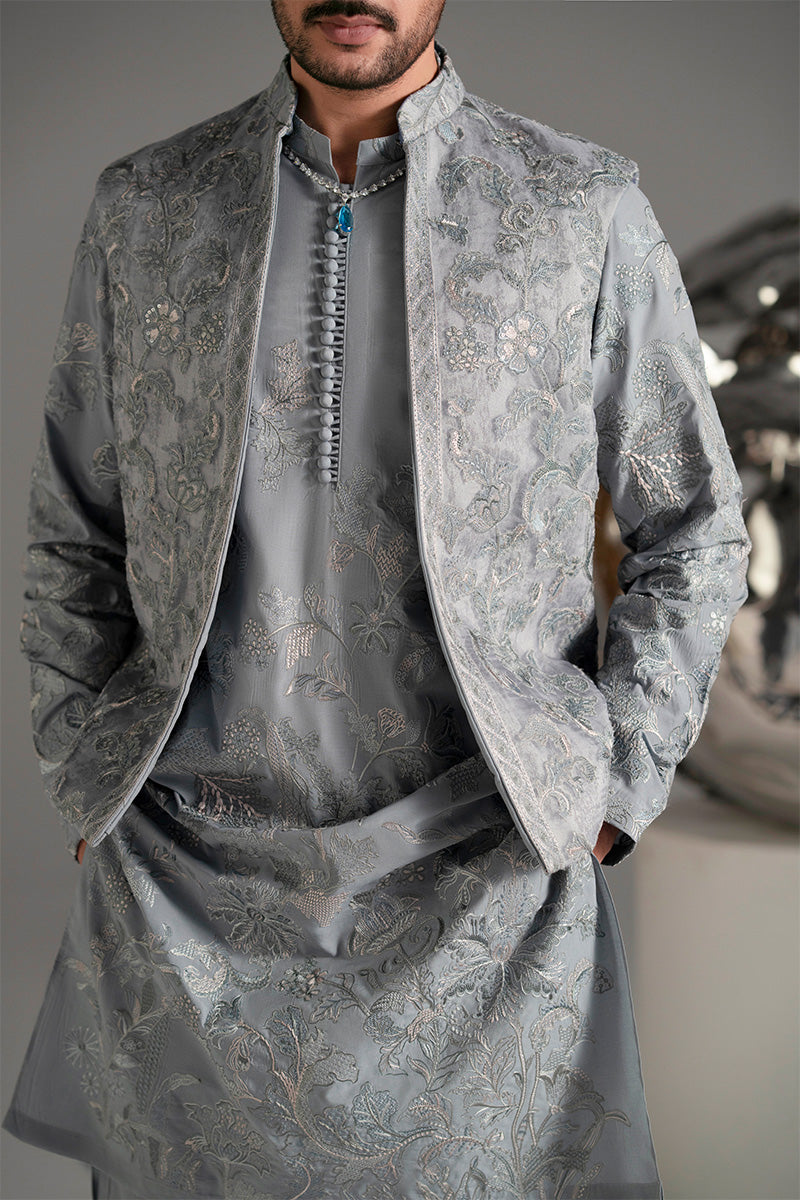 Republic By Omar Farooq | Luxury Rtw | 'Nilam' Waistcoat -  Republic by Omar Farooq Luxury RTW - Original Designer Dress - House of Maryam