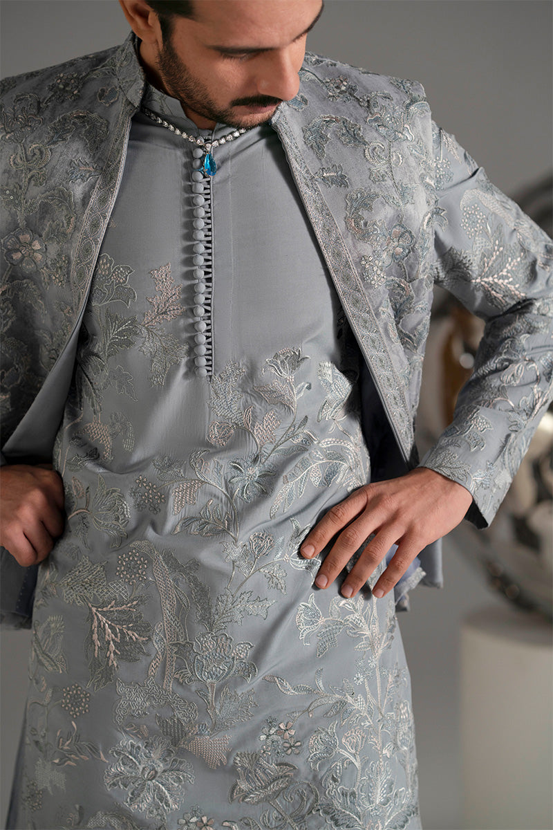 Republic By Omar Farooq | Luxury Rtw | 'Nilam' Kurta Pajama -  Republic by Omar Farooq Luxury RTW - Original Designer Dress - House of Maryam