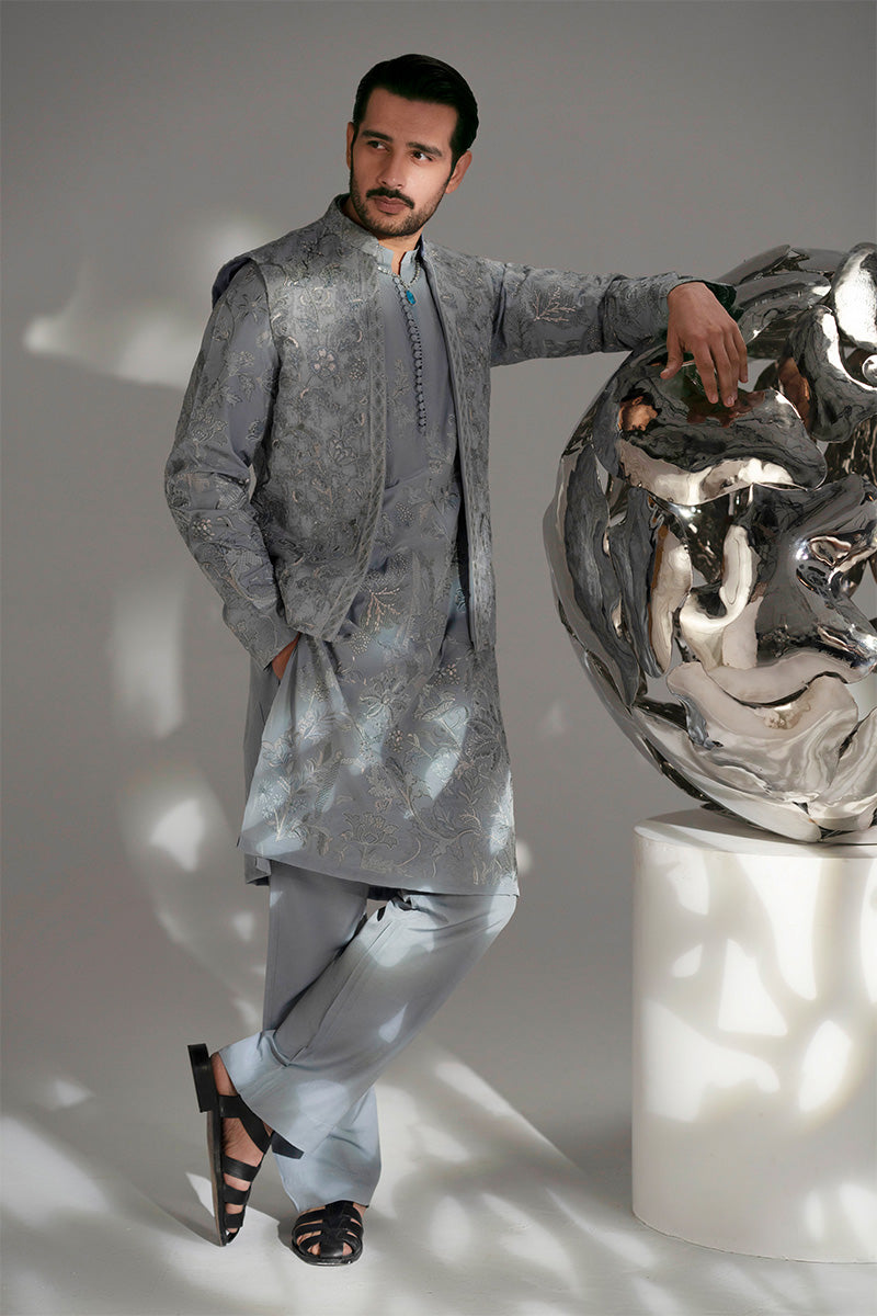 Republic By Omar Farooq | Luxury Rtw | 'Nilam' Waistcoat -  Republic by Omar Farooq Luxury RTW - Original Designer Dress - House of Maryam