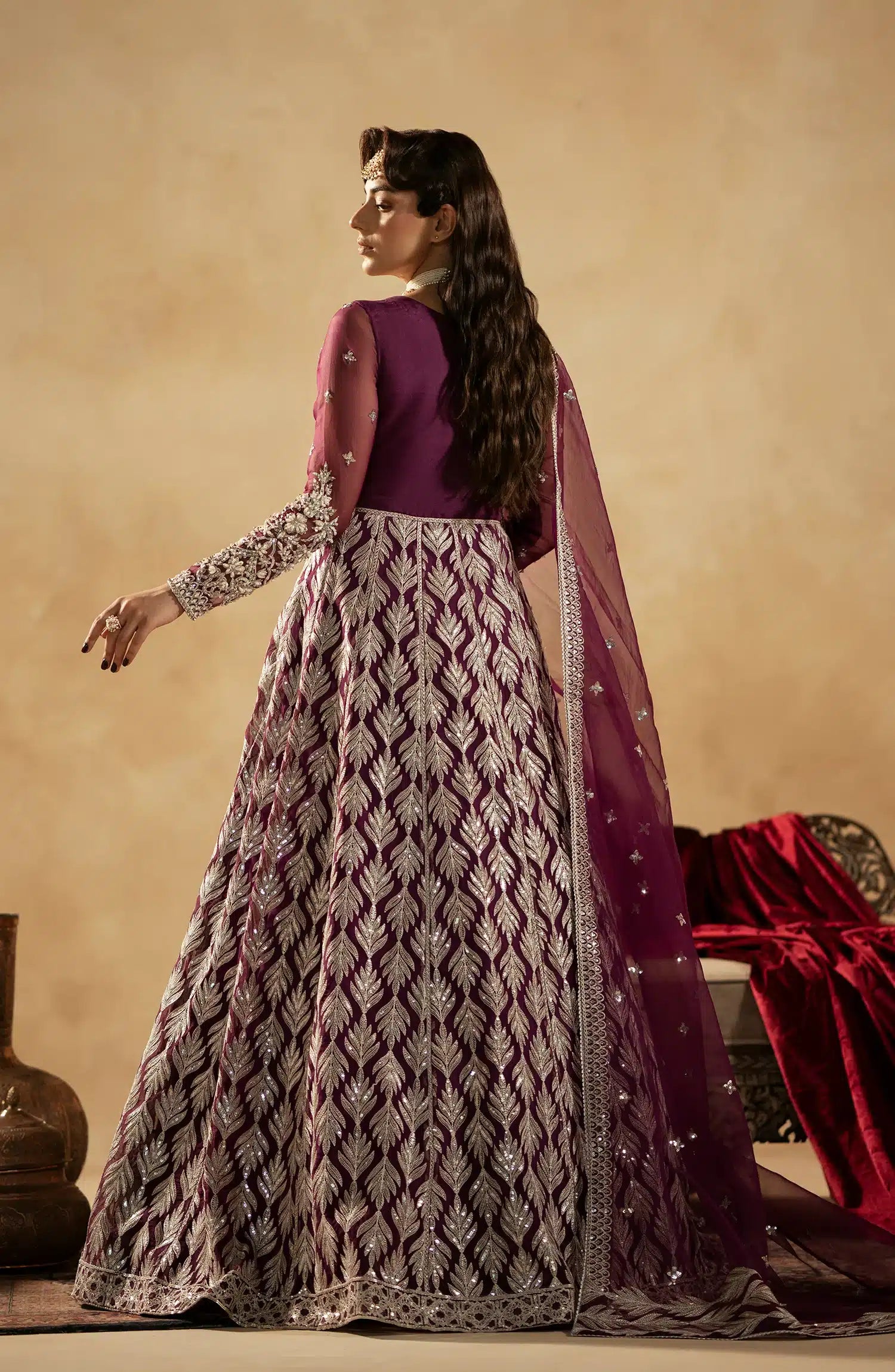 Maryum N Maria | Zamani Beghum Formals 23 | Ametyst-(MW23-512)