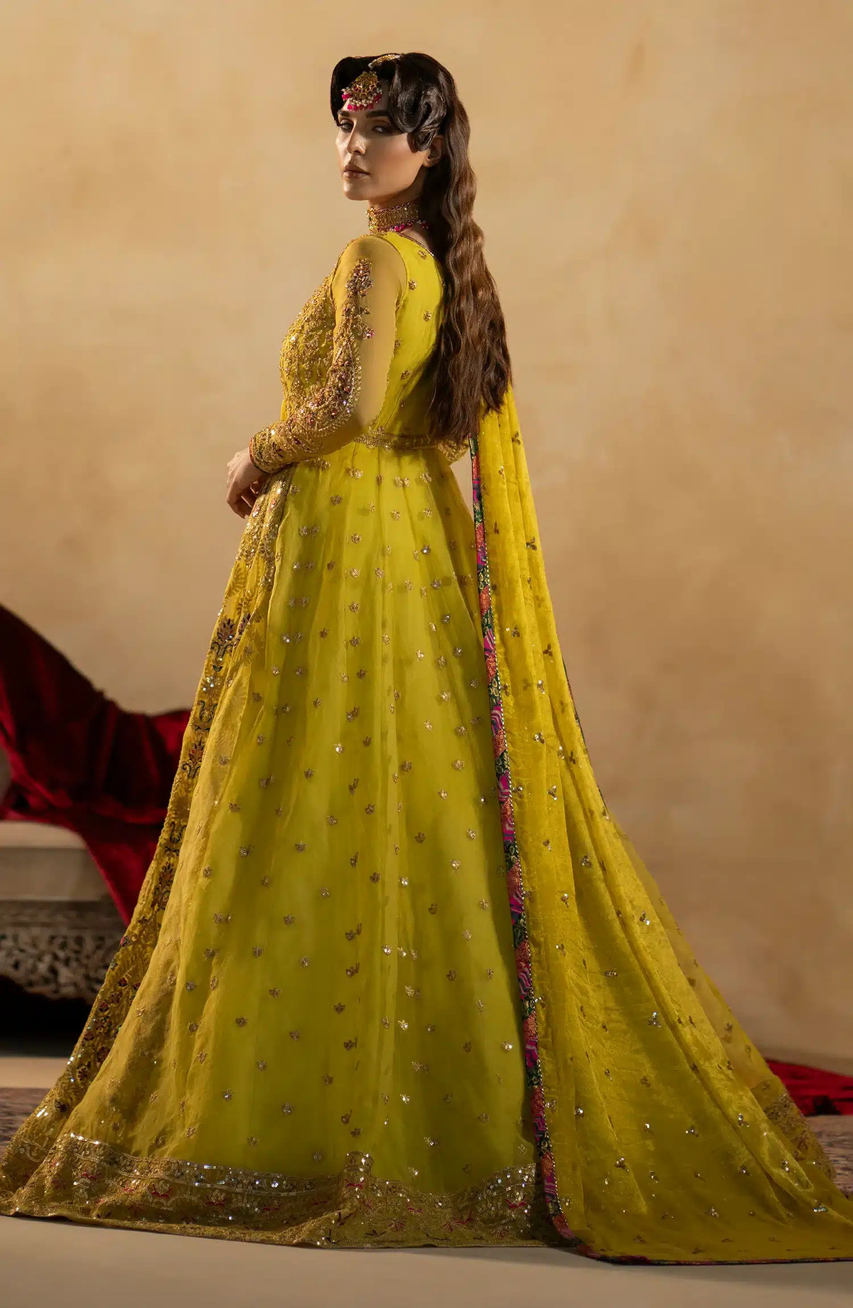 Maryum N Maria | Zamani Beghum Formals 23 | Peridot-(MW23-511) -  Maryum N Maria Bridal - Original Designer Dress - House of Maryam