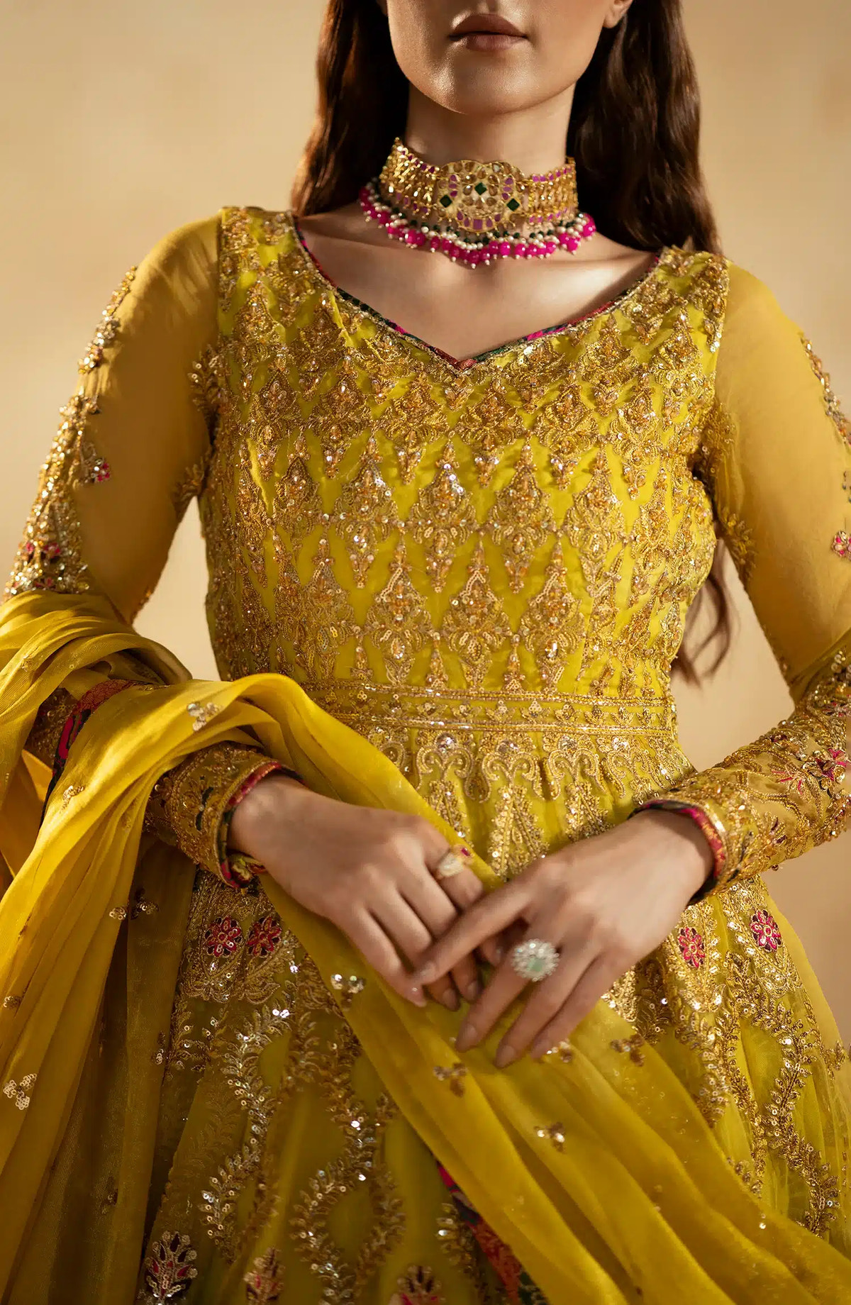 Maryum N Maria | Zamani Beghum Formals 23 | Peridot-(MW23-511) -  Maryum N Maria Bridal - Original Designer Dress - House of Maryam