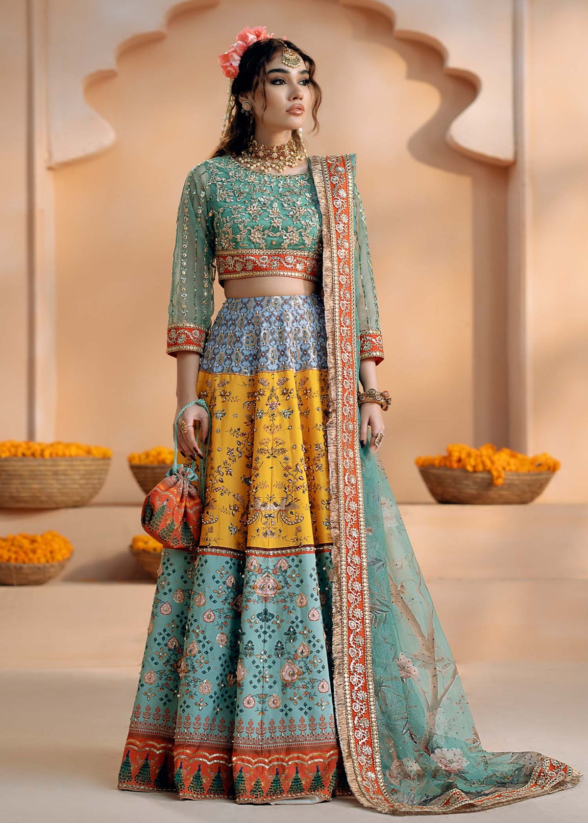 Fozia Khalid | Chamakh Dhamakh Wedding Festivity | Shagun -  Fozia Khalid Ladies Clothes - Original Designer Dress - House of Maryam