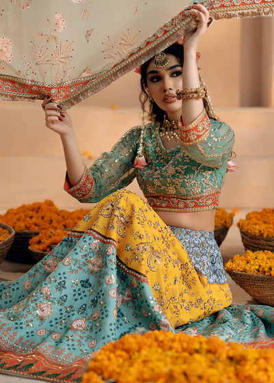 Fozia Khalid | Chamakh Dhamakh Wedding Festivity | Shagun -  Fozia Khalid Ladies Clothes - Original Designer Dress - House of Maryam