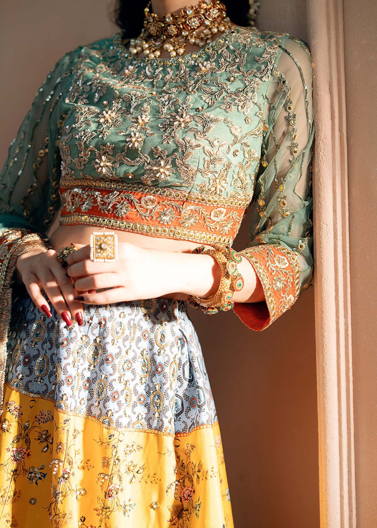 Fozia Khalid | Chamakh Dhamakh Wedding Festivity | Shagun -  Fozia Khalid Ladies Clothes - Original Designer Dress - House of Maryam