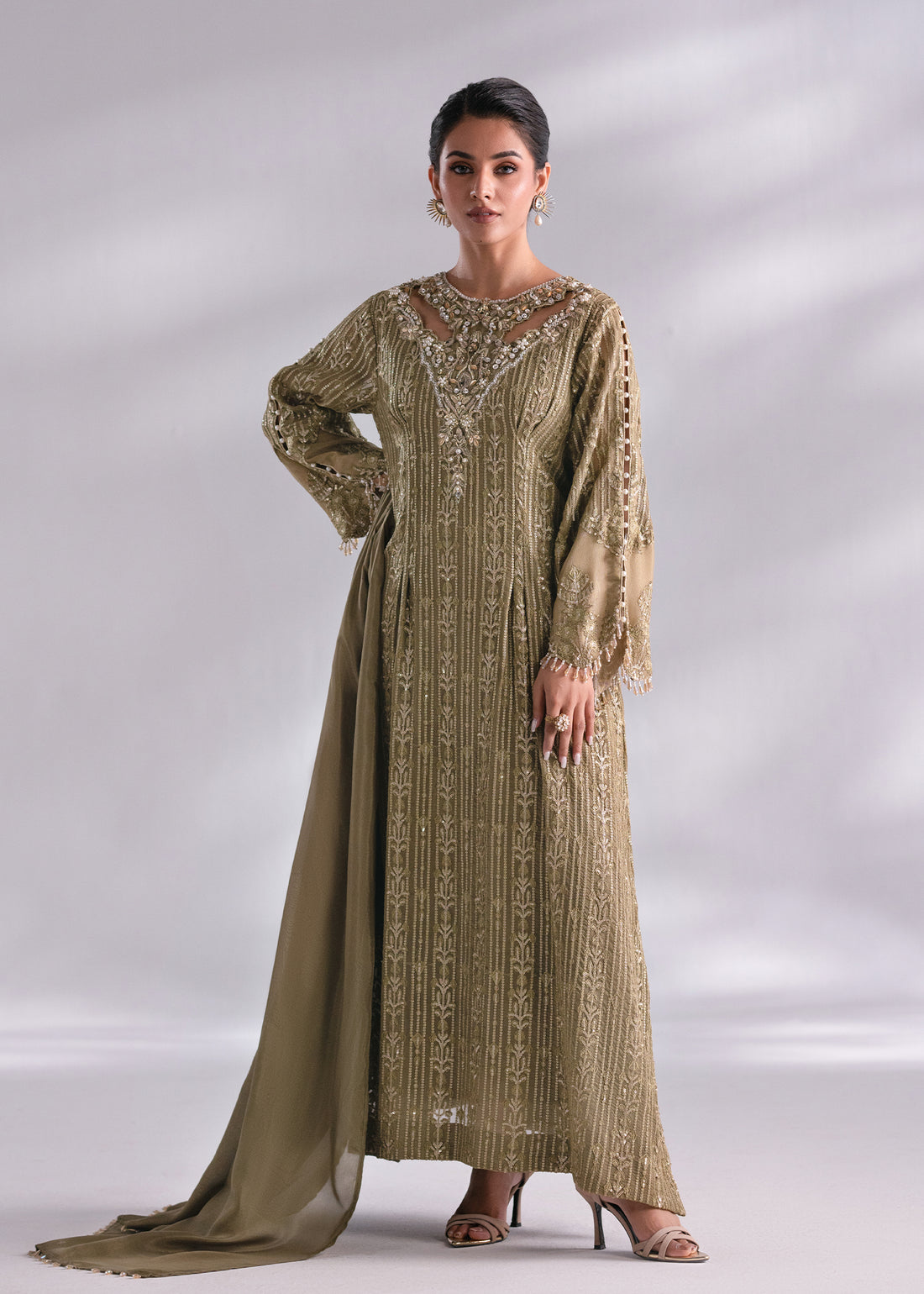 Mehak Yaqoob | Enchante The Luxe Edit | Peridot -  Mehak Yaqoob Ladies Clothes - Original Designer Dress - House of Maryam