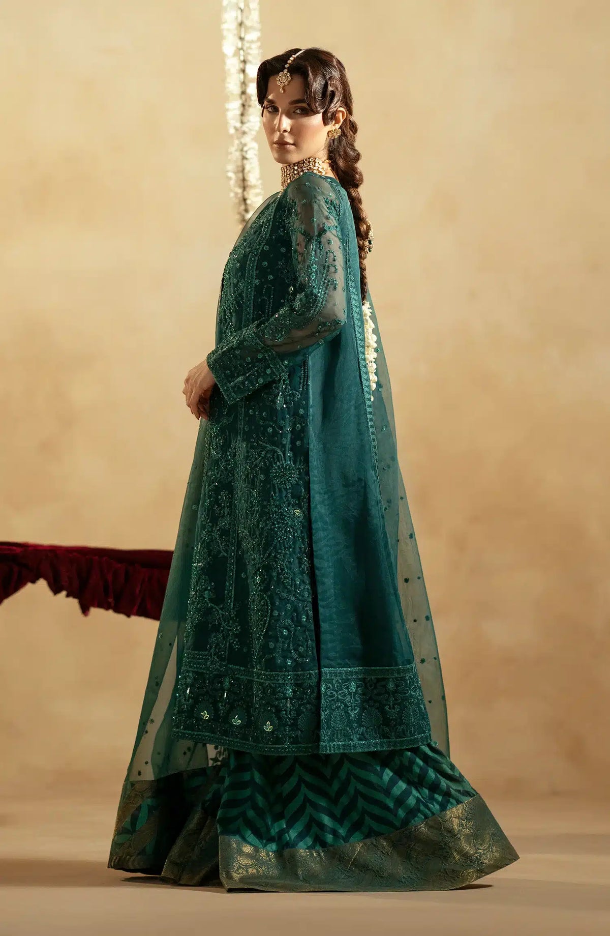 Maryum N Maria | Zamani Beghum Formals 23 | Emerald-(MW23-516) -  Maryum N Maria Bridal - Original Designer Dress - House of Maryam