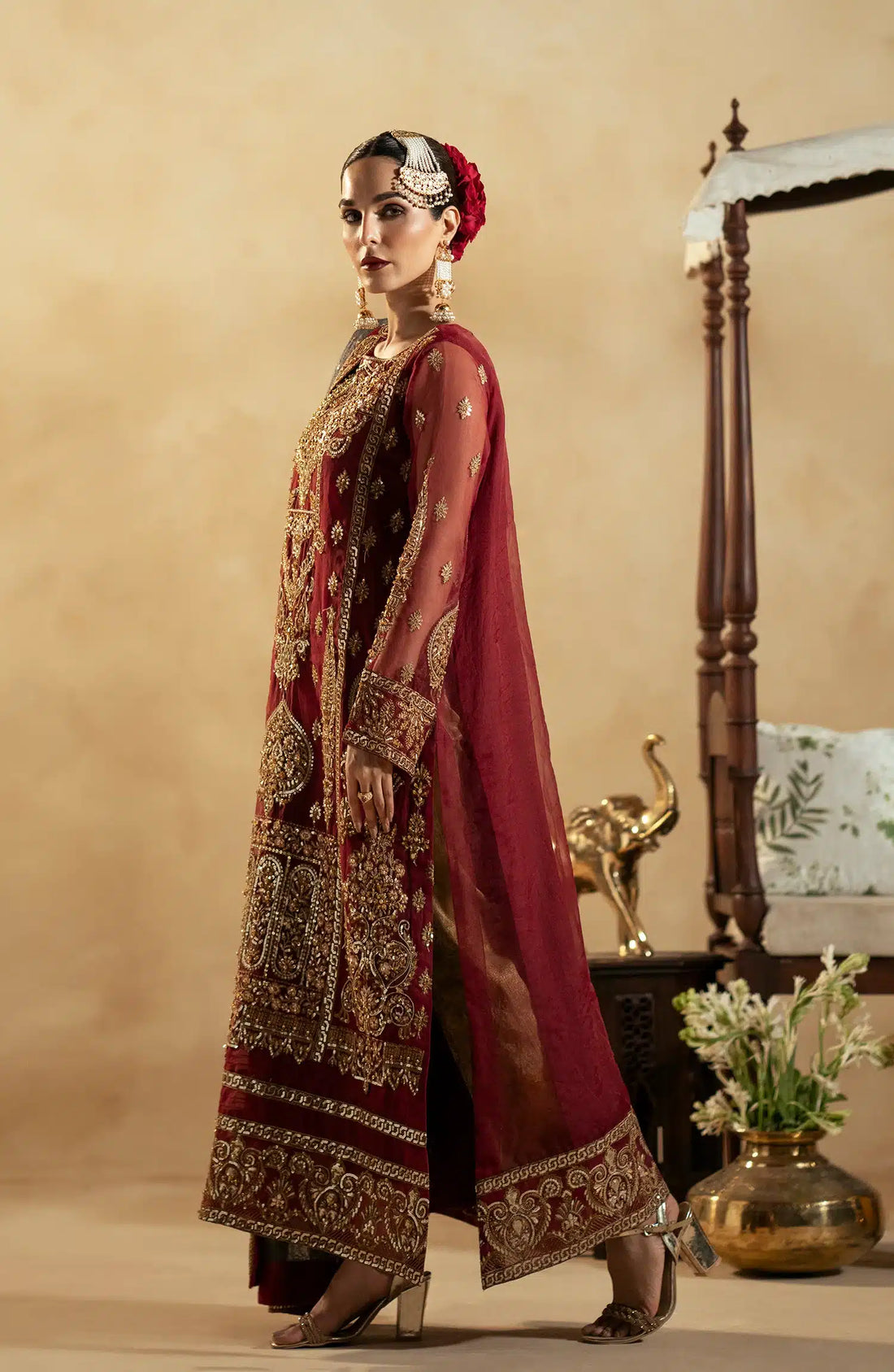 Maryum N Maria | Zamani Beghum Formals 23 | Ruby-(MW23-517) by Designer Maryum N Maria - House of Maryam - Pakistani Designer Ethnic Wear in {{ shop.shopifyCountryName }}