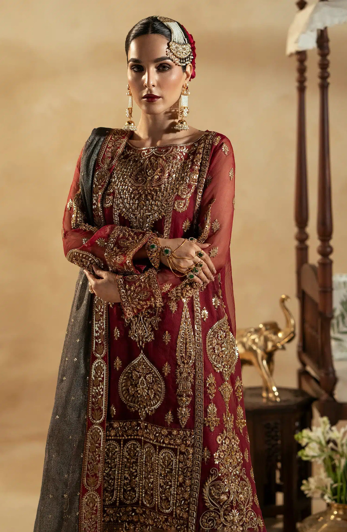 Maryum N Maria | Zamani Beghum Formals 23 | Ruby-(MW23-517) -  Maryum N Maria Bridal - Original Designer Dress - House of Maryam
