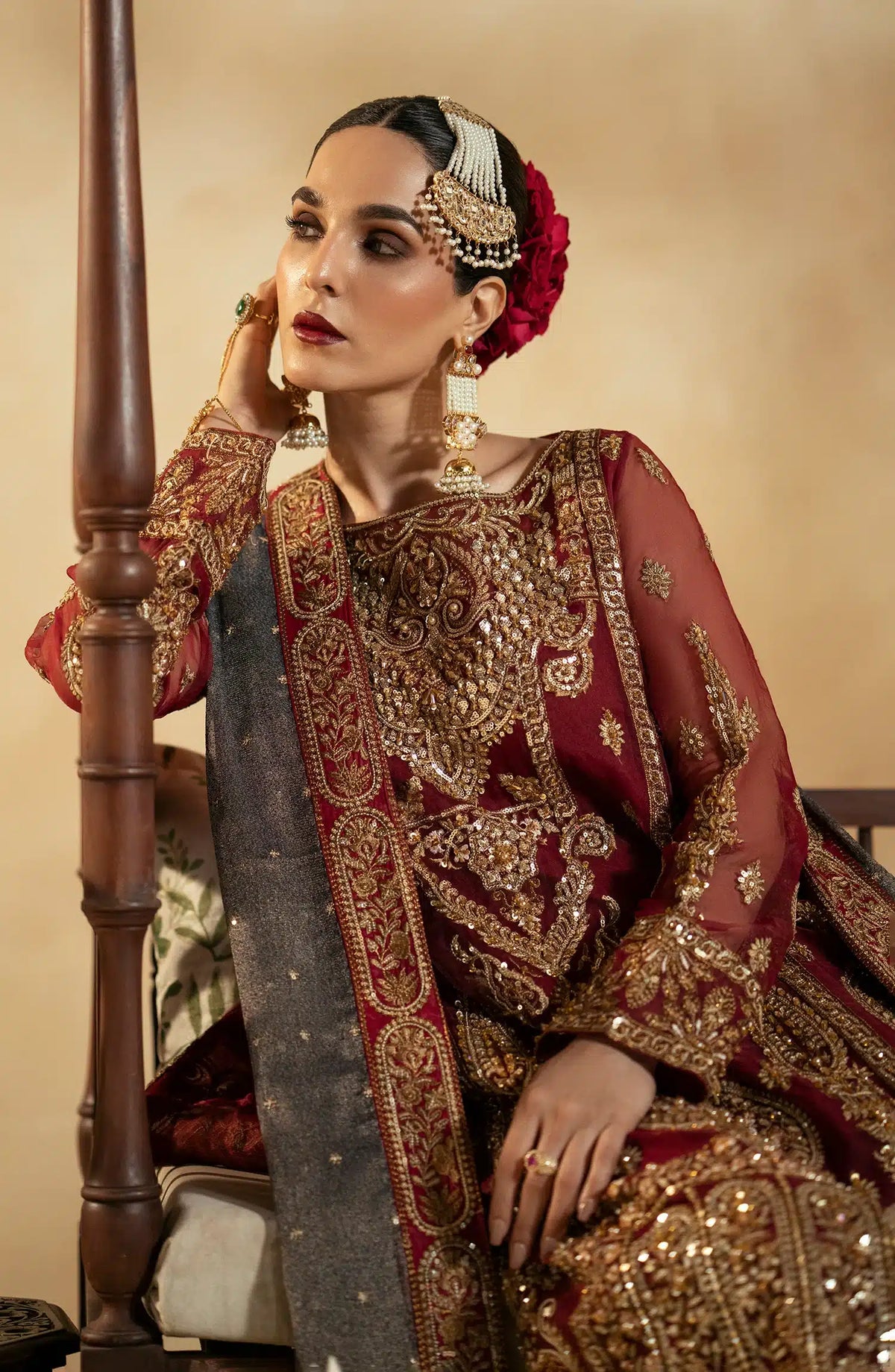 Maryum N Maria | Zamani Beghum Formals 23 | Ruby-(MW23-517) -  Maryum N Maria Bridal - Original Designer Dress - House of Maryam