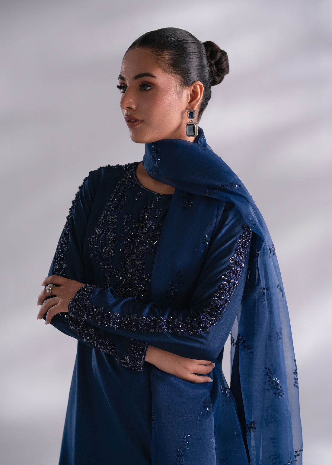 Mehak Yaqoob | Enchante The Luxe Edit | Sapphire -  Mehak Yaqoob Ladies Clothes - Original Designer Dress - House of Maryam