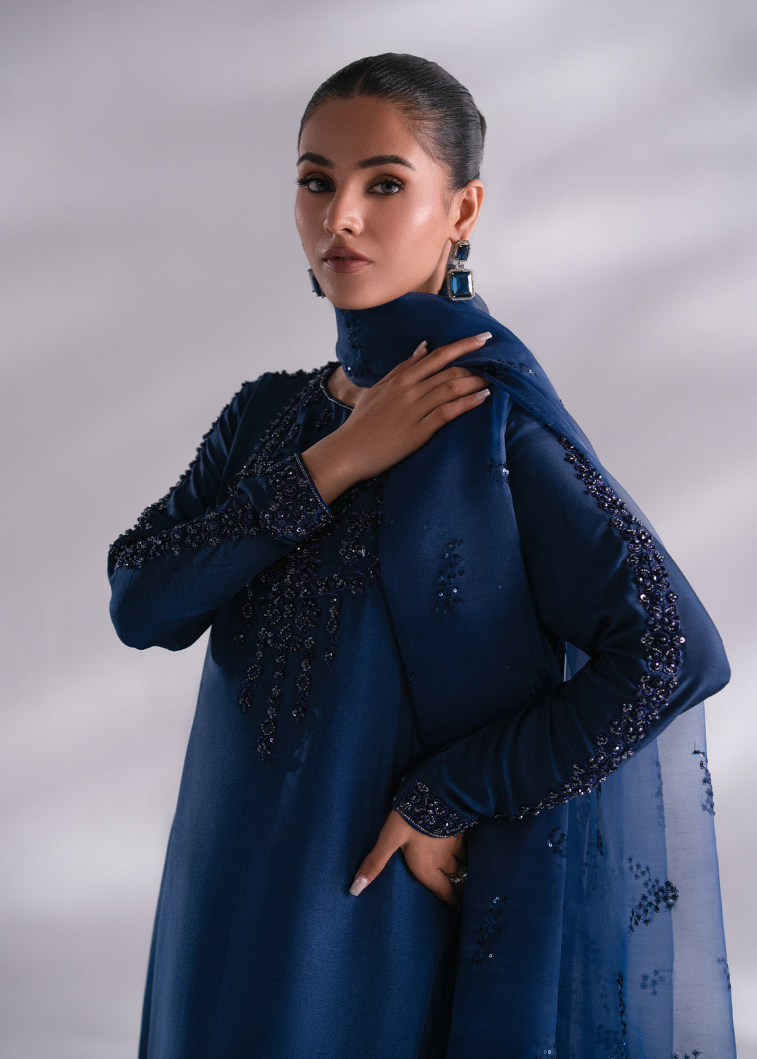 Mehak Yaqoob | Enchante The Luxe Edit | Sapphire -  Mehak Yaqoob Ladies Clothes - Original Designer Dress - House of Maryam