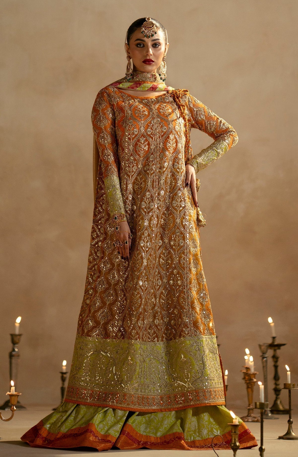 Maryum N Maria | Zamani Beghum Formals 23 | Citrine-(MW23-515) -  Maryum N Maria Bridal - Original Designer Dress - House of Maryam