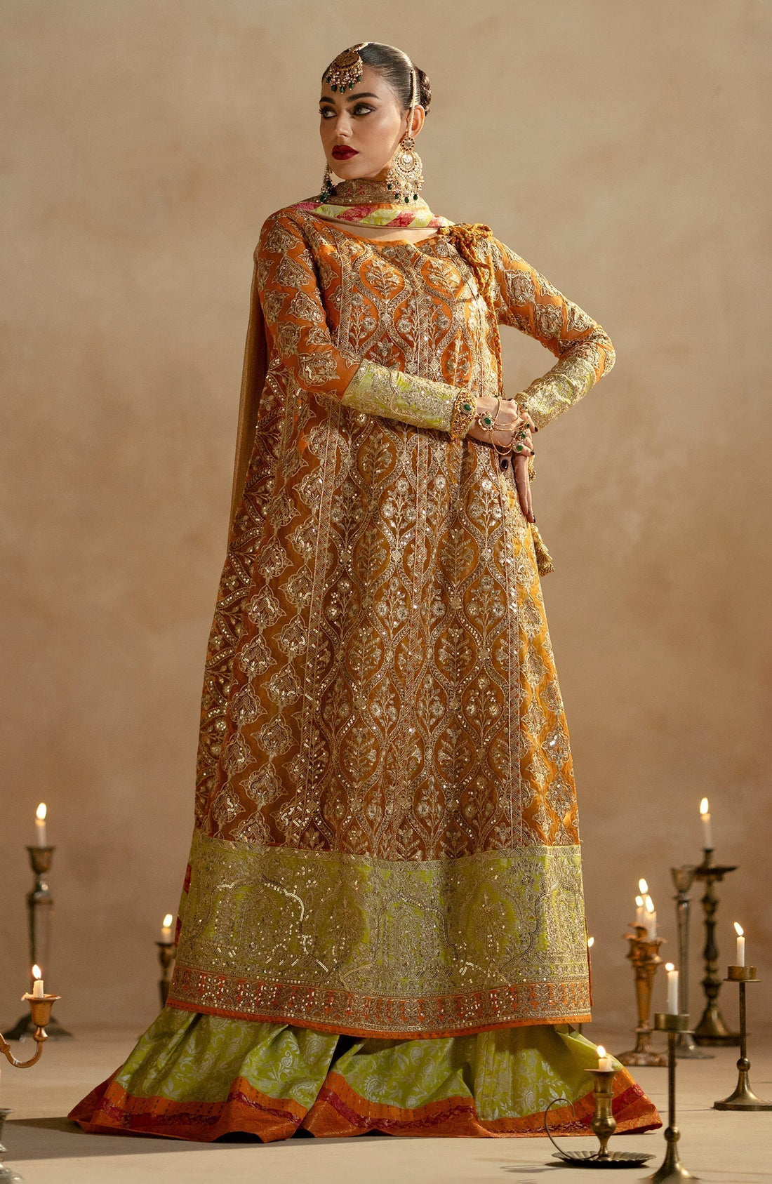 Maryum N Maria | Zamani Beghum Formals 23 | Citrine-(MW23-515) by Designer Maryum N Maria - House of Maryam - Pakistani Designer Ethnic Wear in {{ shop.shopifyCountryName }}