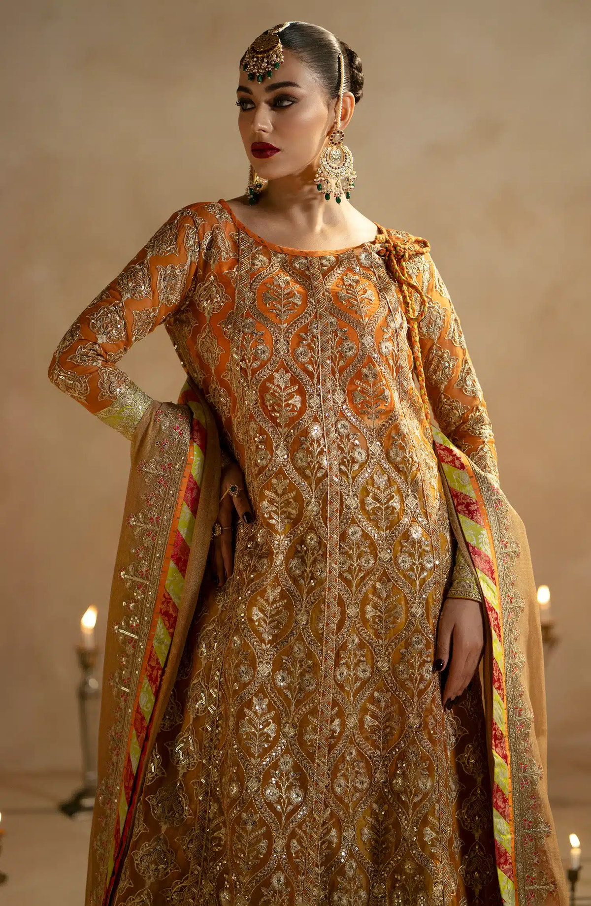 Maryum N Maria | Zamani Beghum Formals 23 | Citrine-(MW23-515) -  Maryum N Maria Bridal - Original Designer Dress - House of Maryam
