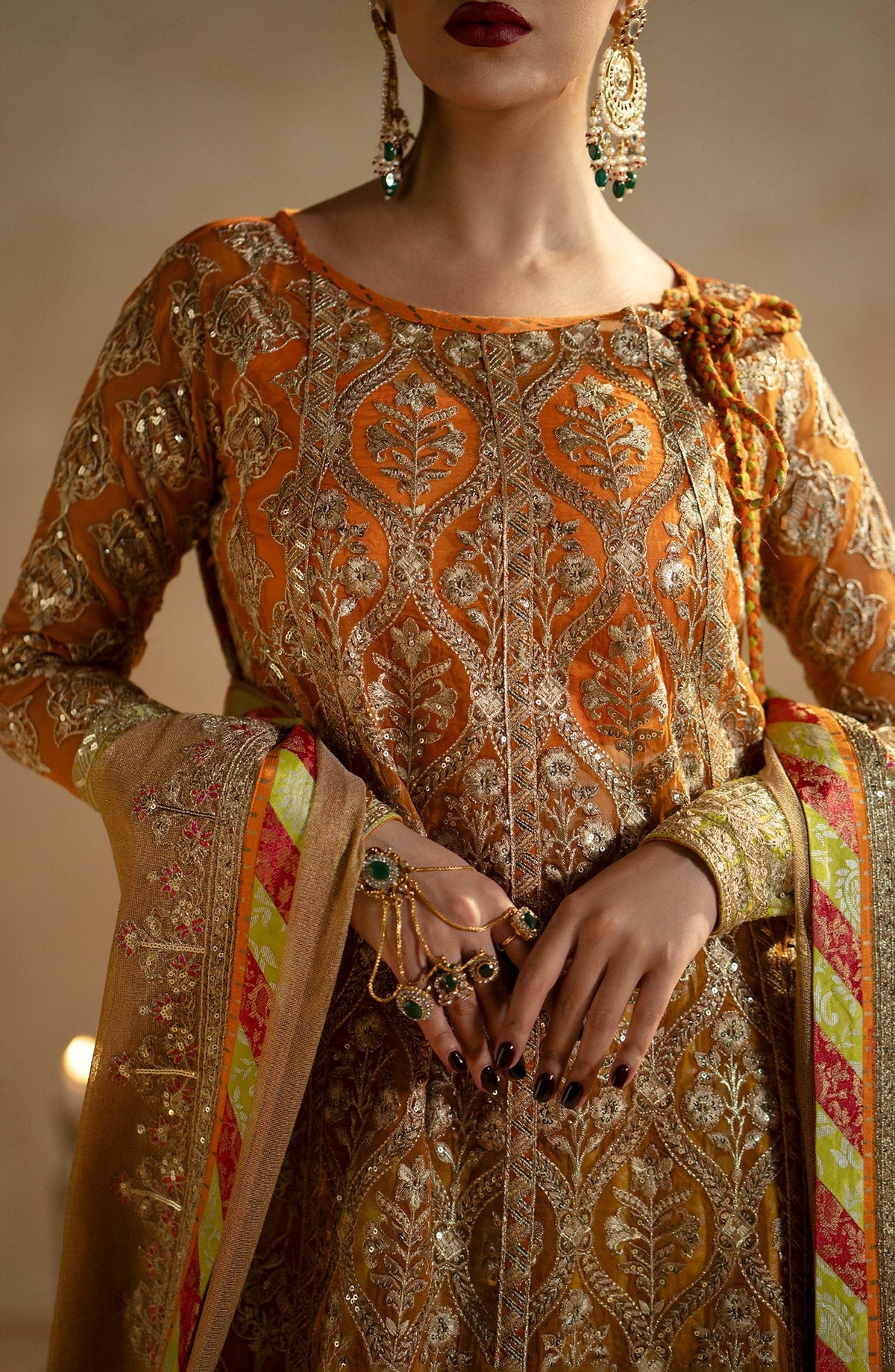 Maryum N Maria | Zamani Beghum Formals 23 | Citrine-(MW23-515) -  Maryum N Maria Bridal - Original Designer Dress - House of Maryam