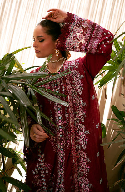 Emaan Adeel | Navaeh Luxury Pret | CERISE -  Emaan Adeel Luxury - Original Designer Dress - House of Maryam