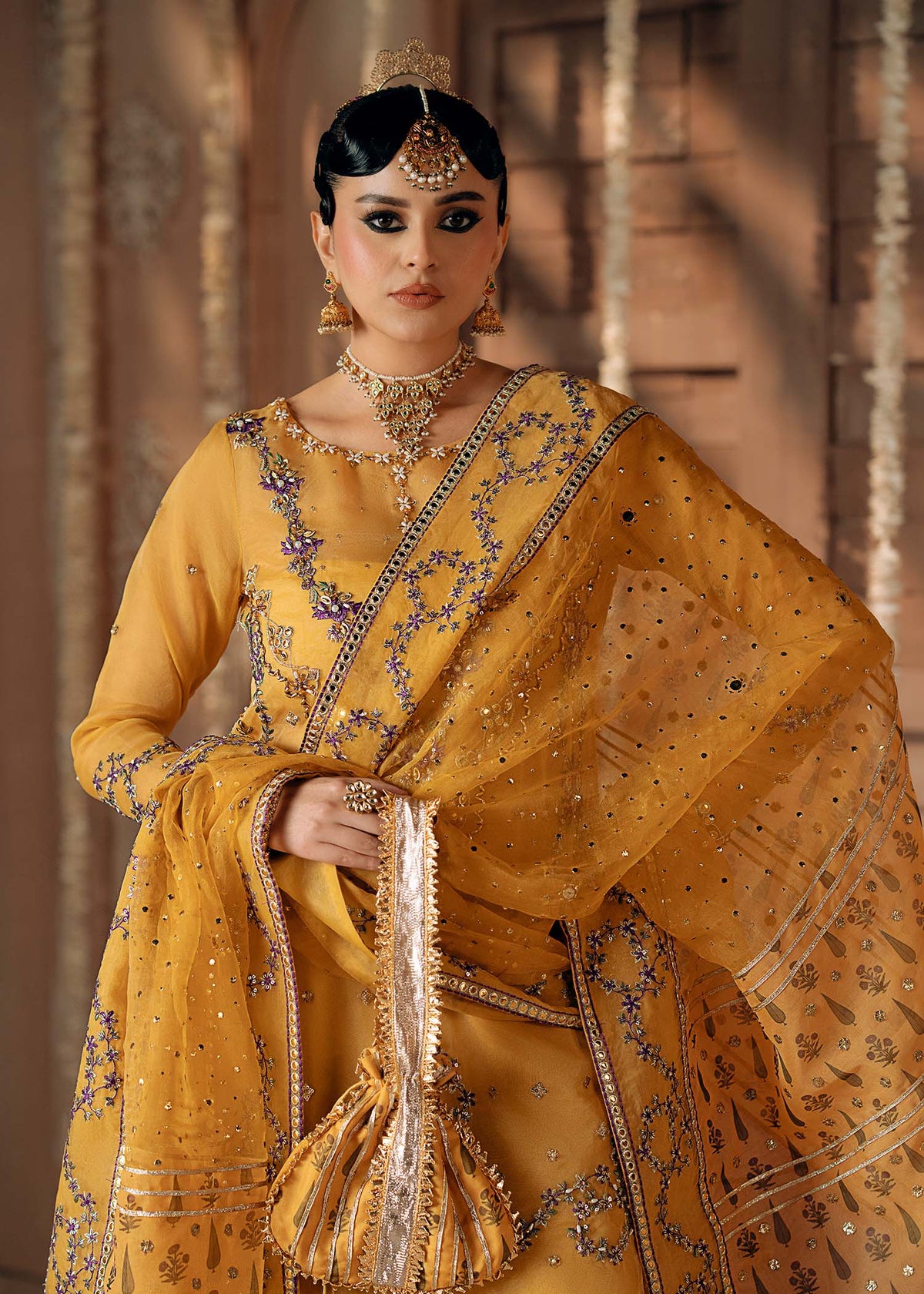 Fozia Khalid | Chamakh Dhamakh Wedding Festivity | Mayun -  Fozia Khalid Ladies Clothes - Original Designer Dress - House of Maryam
