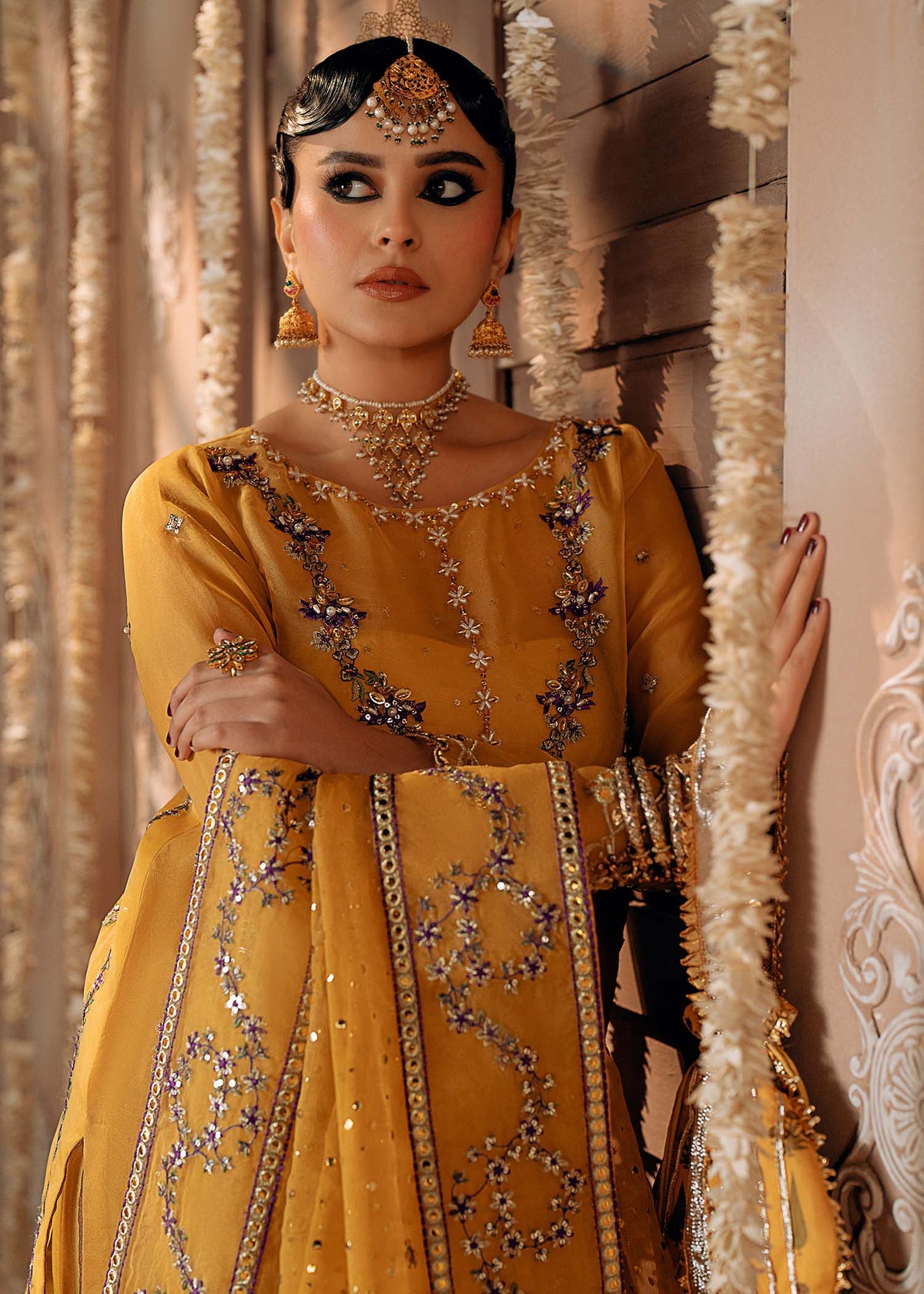Fozia Khalid | Chamakh Dhamakh Wedding Festivity | Mayun -  Fozia Khalid Ladies Clothes - Original Designer Dress - House of Maryam