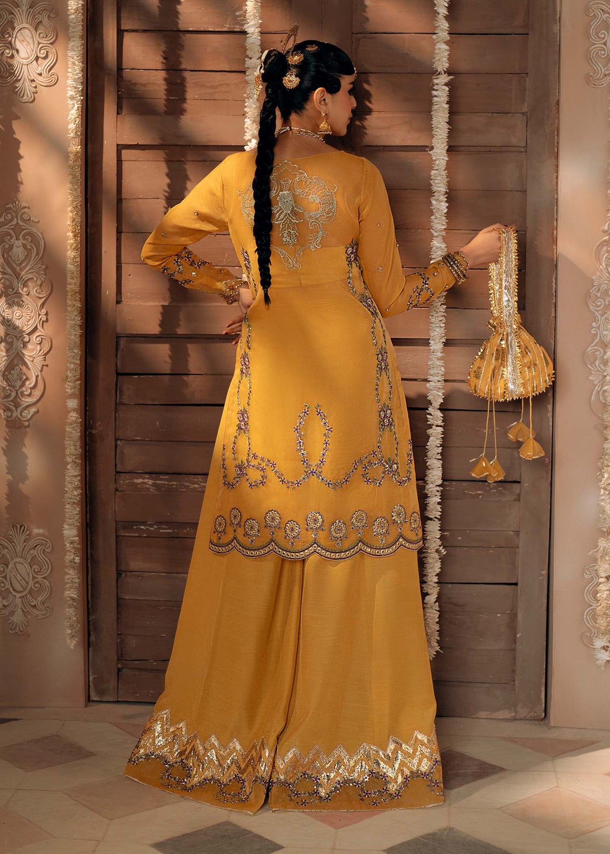 Fozia Khalid | Chamakh Dhamakh Wedding Festivity | Mayun -  Fozia Khalid Ladies Clothes - Original Designer Dress - House of Maryam