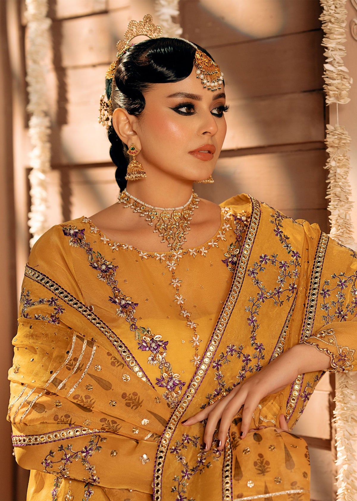 Fozia Khalid | Chamakh Dhamakh Wedding Festivity | Mayun -  Fozia Khalid Ladies Clothes - Original Designer Dress - House of Maryam