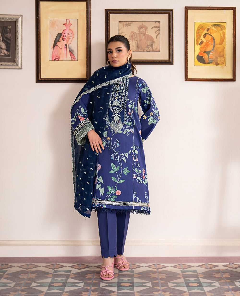 Xenia Formals | Summer Soiree Lawn | MONTAUK -  Xenia Formals Casuals - Original Designer Dress - House of Maryam
