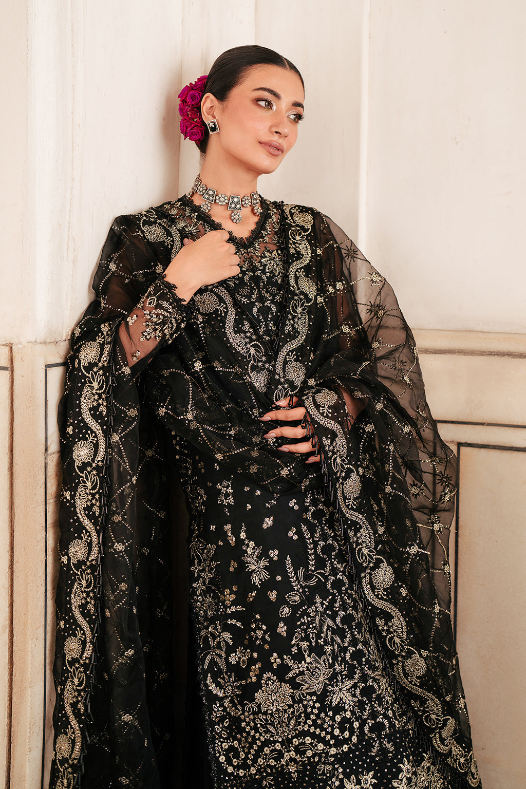 Saad Shaikh | Silsila Festive Collection | Amaya by Designer Saad Shaikh - House of Maryam - Pakistani Designer Ethnic Wear in {{ shop.shopifyCountryName }}