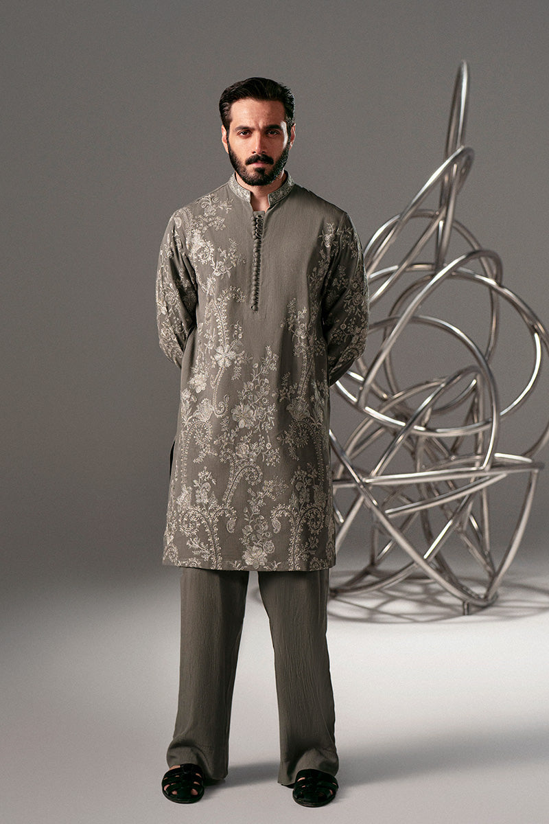 Republic By Omar Farooq | Luxury Rtw | 'Qasim' Kurta Pajama -  Republic by Omar Farooq Luxury RTW - Original Designer Dress - House of Maryam