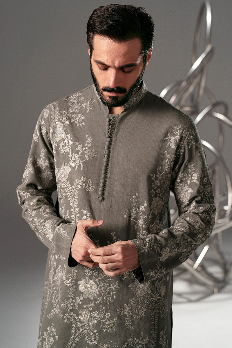 Republic By Omar Farooq | Luxury Rtw | 'Qasim' Kurta Pajama -  Republic by Omar Farooq Luxury RTW - Original Designer Dress - House of Maryam