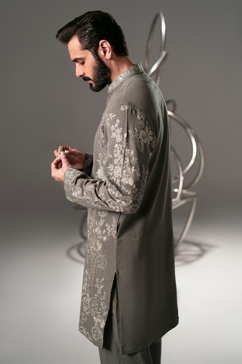 Republic By Omar Farooq | Luxury Rtw | 'Qasim' Kurta Pajama -  Republic by Omar Farooq Luxury RTW - Original Designer Dress - House of Maryam