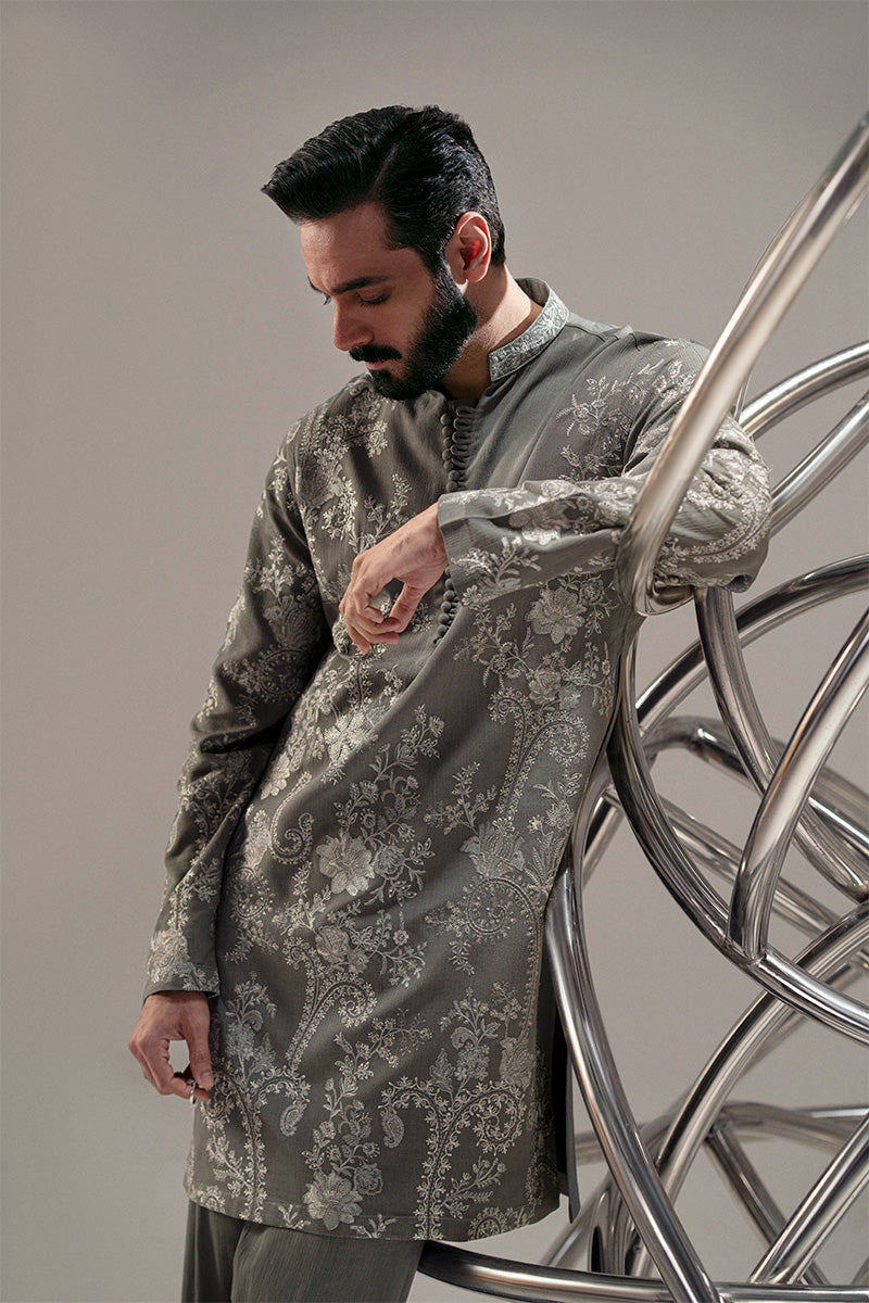 Republic By Omar Farooq | Luxury Rtw | 'Qasim' Kurta Pajama -  Republic by Omar Farooq Luxury RTW - Original Designer Dress - House of Maryam