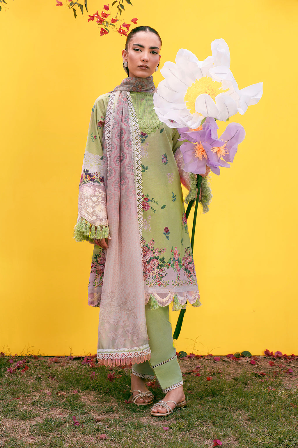 Sardinia | Cocktail Luxury Lawn | BASIL -  Sardinia Luxury - Original Designer Dress - House of Maryam