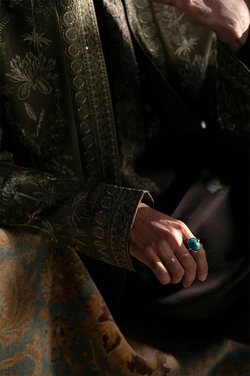 Republic By Omar Farooq | Bandhgala Suit | 'Tufail' Pathan Coat -  Republic by Omar Farooq Bandhgala Suit - Original Designer Dress - House of Maryam