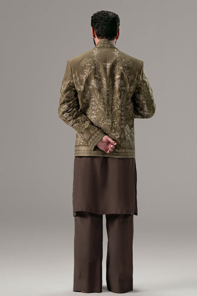 Republic By Omar Farooq | Luxury Rtw | 'Tufail' Kurta Pajama -  Republic by Omar Farooq Luxury RTW - Original Designer Dress - House of Maryam