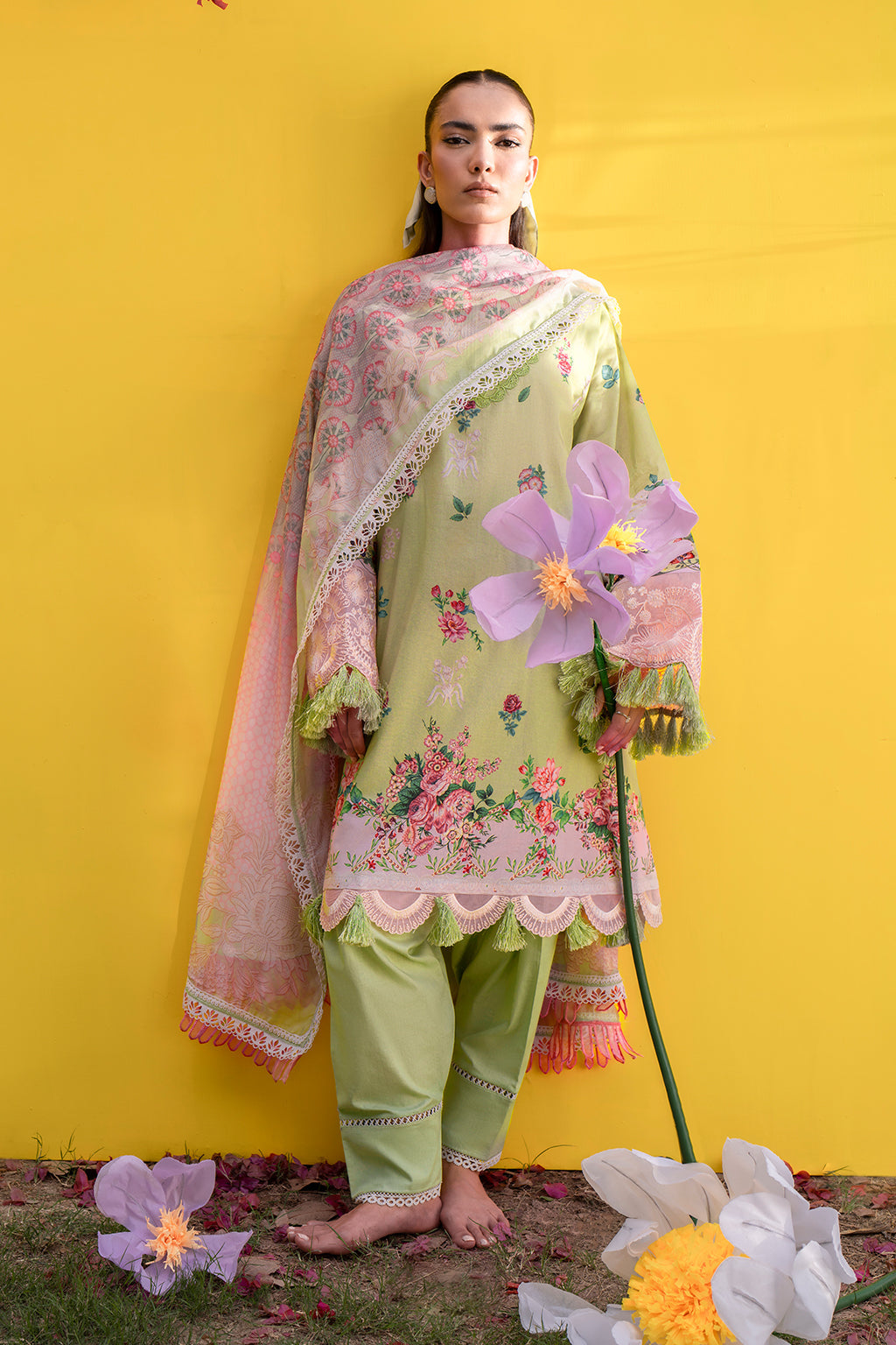 Sardinia | Cocktail Luxury Lawn | BASIL -  Sardinia Luxury - Original Designer Dress - House of Maryam