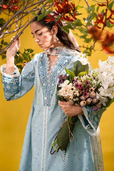 Sardinia | Cocktail Luxury Lawn | BLUEBELLS -  Sardinia Luxury - Original Designer Dress - House of Maryam