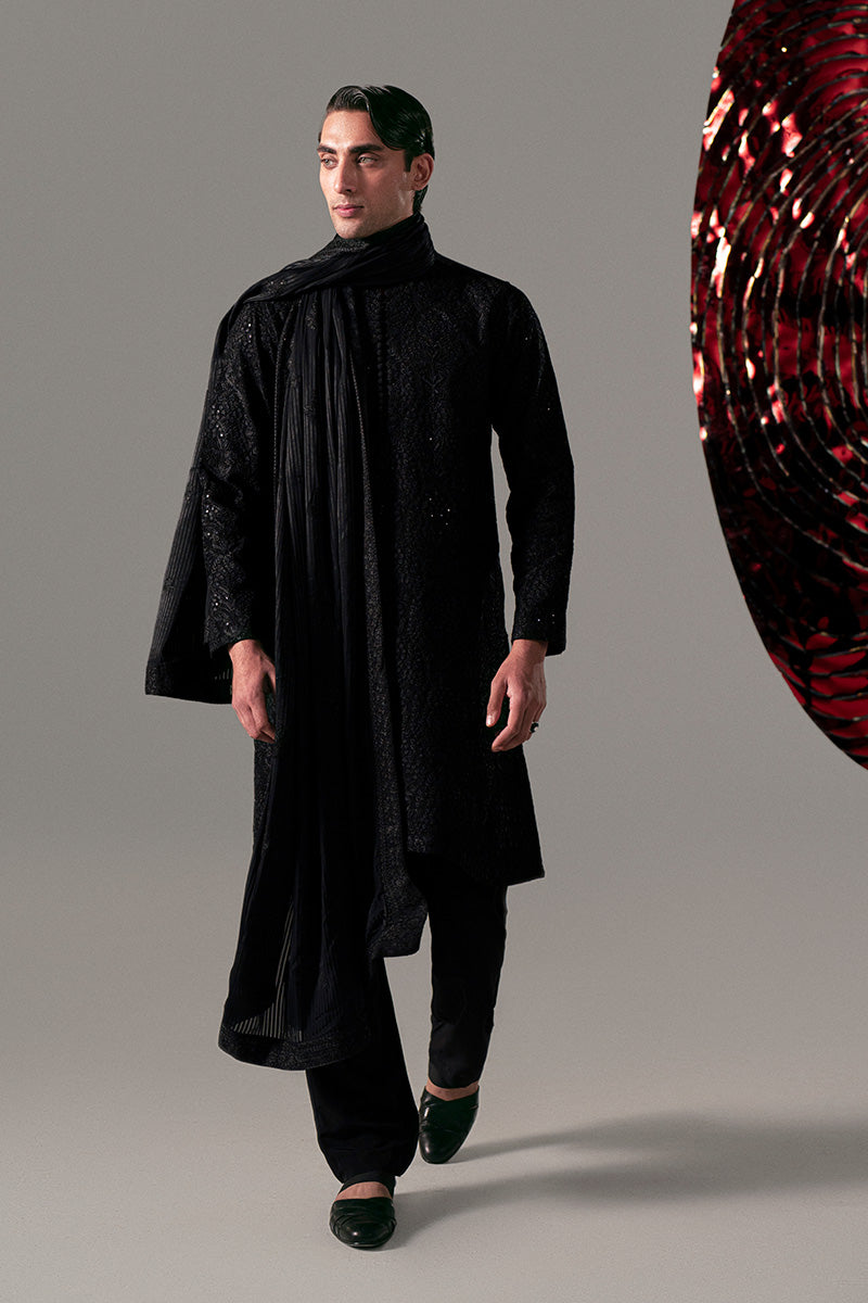 Republic By Omar Farooq | Luxury Rtw | 'Atiq' Shawl -  Republic by Omar Farooq Luxury RTW - Original Designer Dress - House of Maryam
