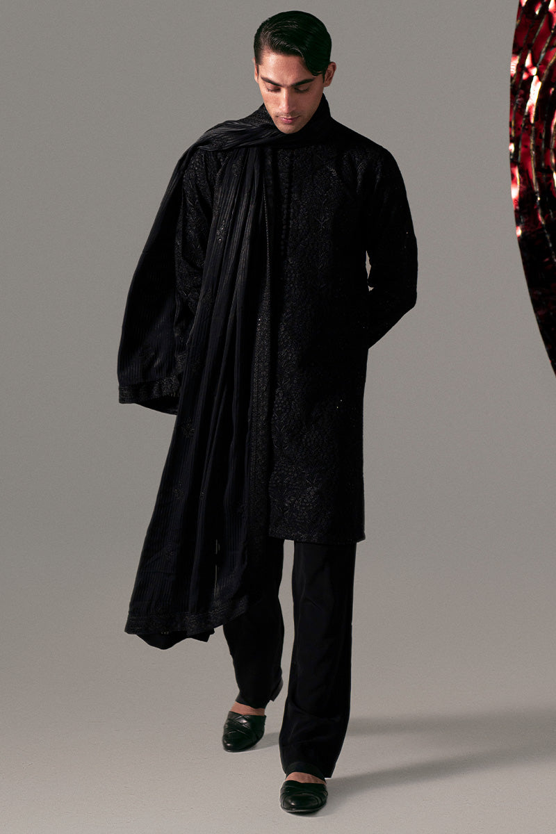 Republic By Omar Farooq | Luxury Rtw | 'Atiq' Shawl -  Republic by Omar Farooq Luxury RTW - Original Designer Dress - House of Maryam