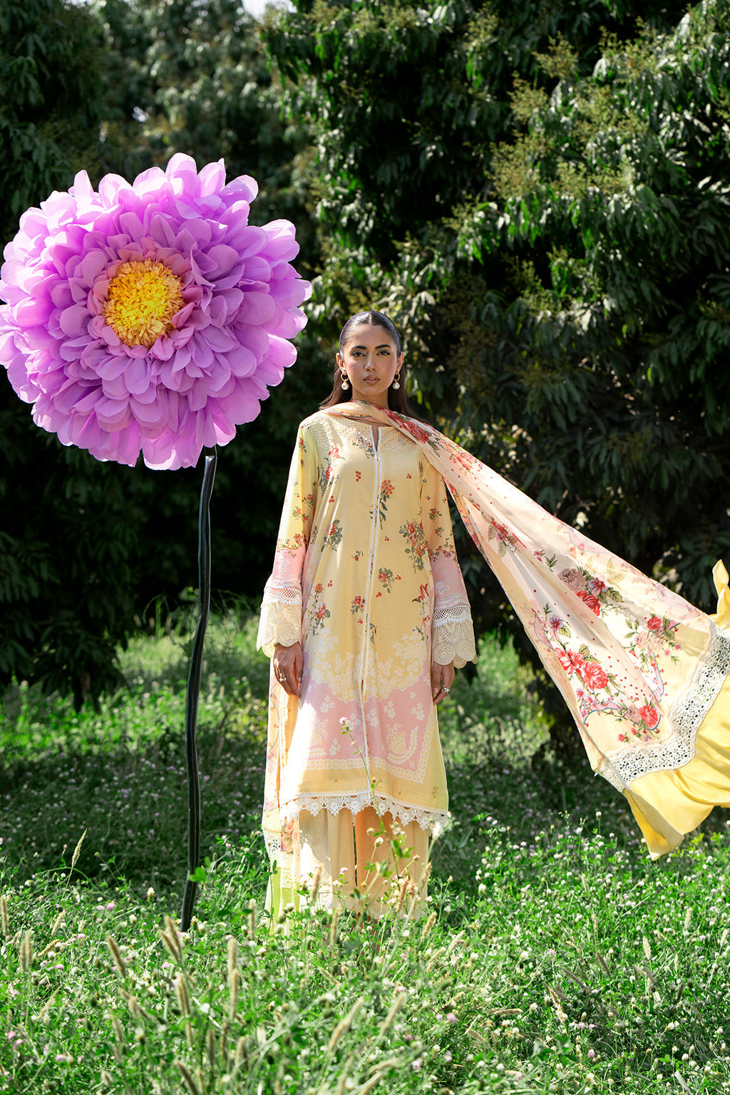 Sardinia | Cocktail Luxury Lawn | DAISY -  Sardinia Luxury - Original Designer Dress - House of Maryam