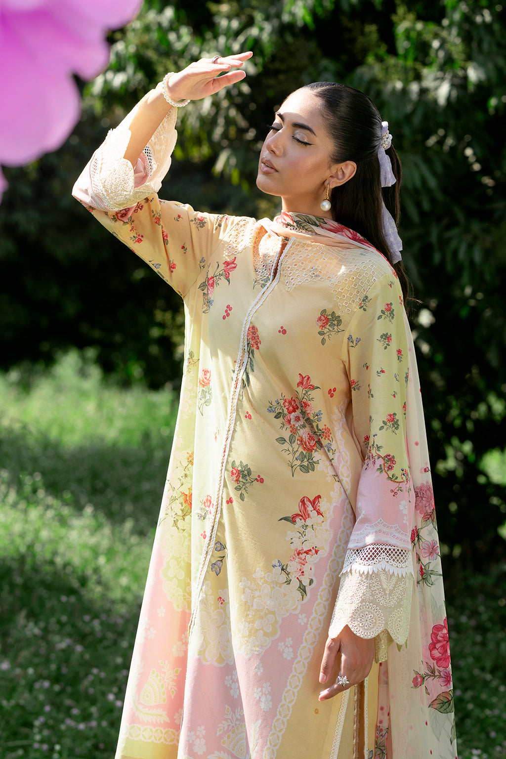 Sardinia | Cocktail Luxury Lawn | DAISY -  Sardinia Luxury - Original Designer Dress - House of Maryam