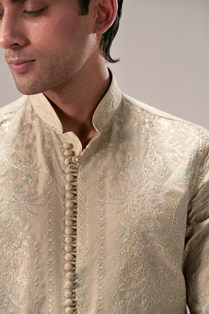 Republic By Omar Farooq | Luxury Rtw | 'Mehtab' Sherwani Kurta -  Republic by Omar Farooq Luxury RTW - Original Designer Dress - House of Maryam