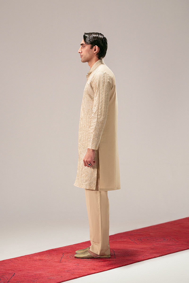 Republic By Omar Farooq | Luxury Rtw | 'Mehtab' Sherwani Kurta -  Republic by Omar Farooq Luxury RTW - Original Designer Dress - House of Maryam