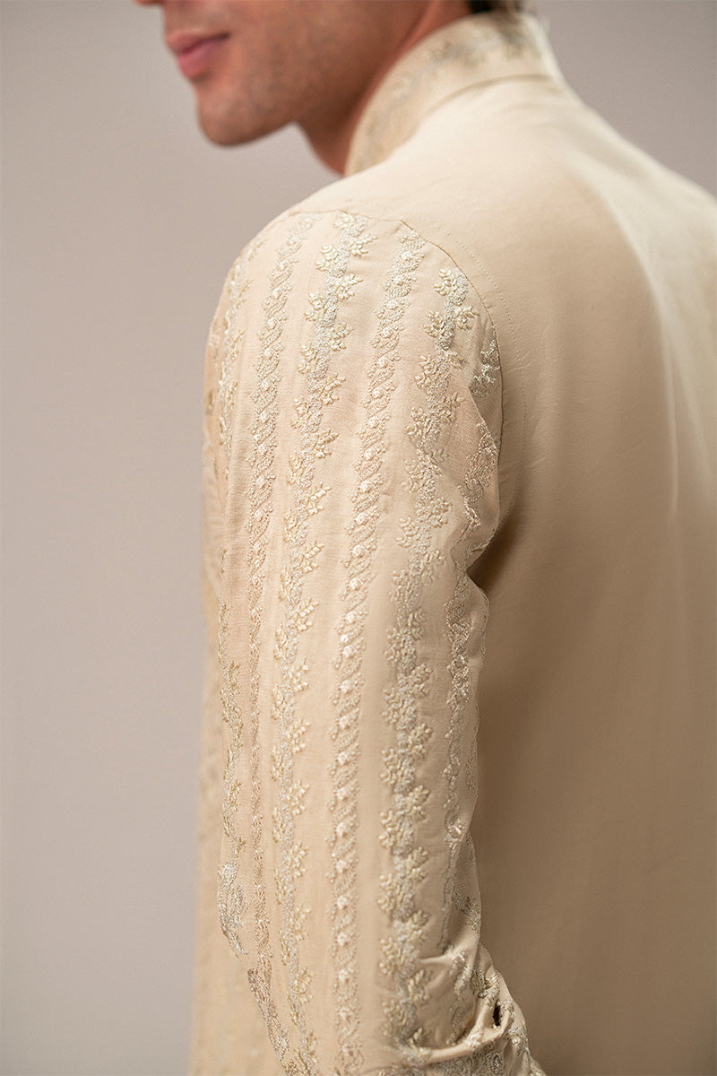 Republic By Omar Farooq | Luxury Rtw | 'Mehtab' Sherwani Kurta -  Republic by Omar Farooq Luxury RTW - Original Designer Dress - House of Maryam
