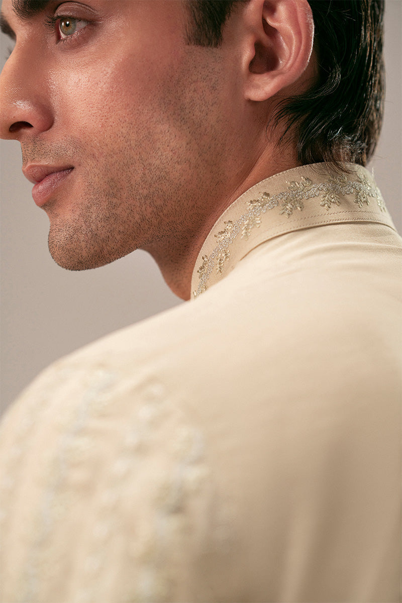 Republic By Omar Farooq | Luxury Rtw | 'Mehtab' Sherwani Kurta -  Republic by Omar Farooq Luxury RTW - Original Designer Dress - House of Maryam