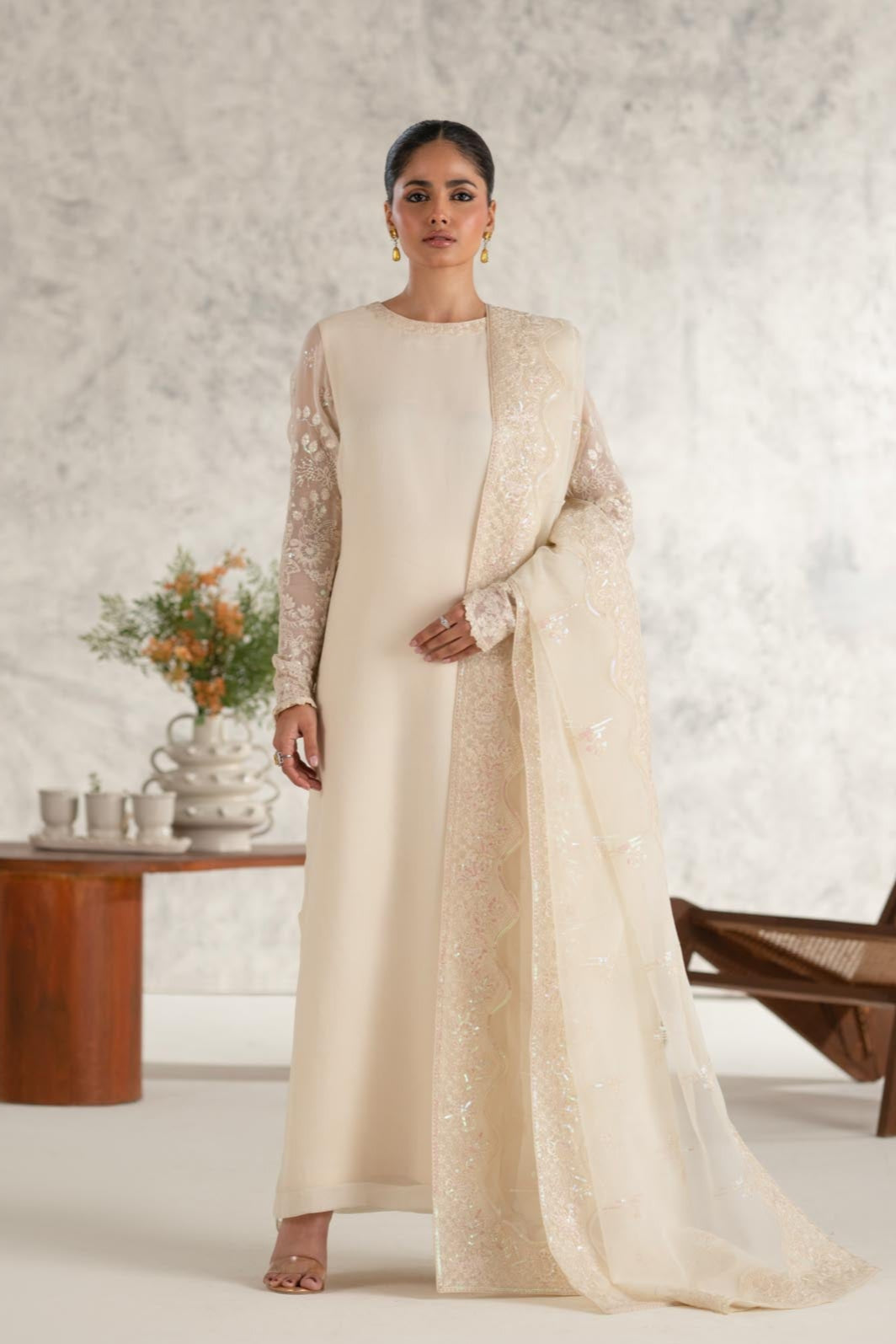 Akbar Aslam Zeba chiffon formal pret