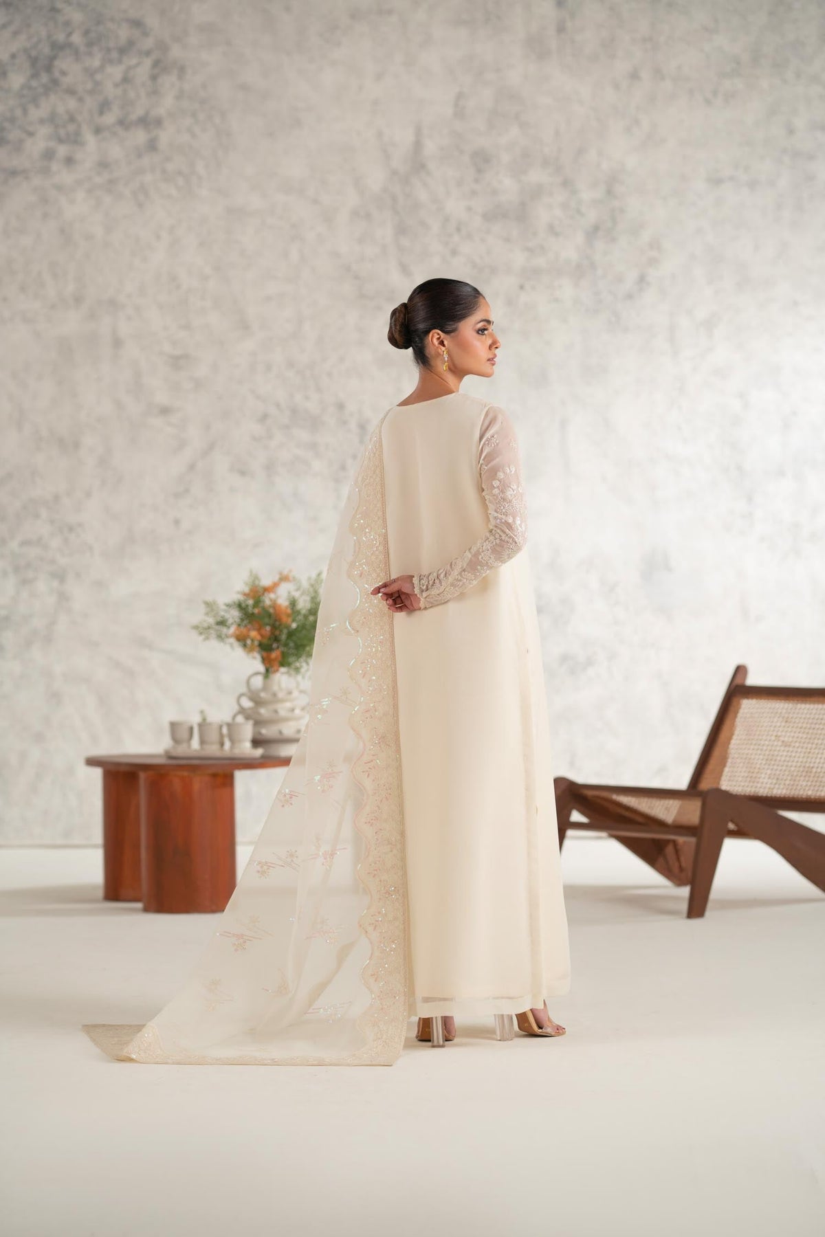 Akbar Aslam Zeba chiffon formal pret, photo 3